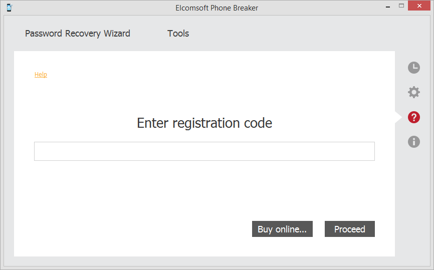 Registration code (key