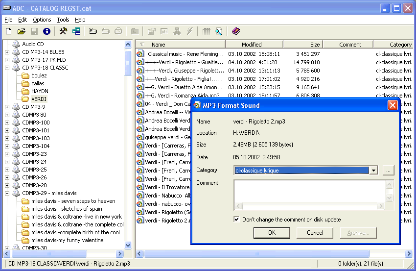 free cd disk catalog program