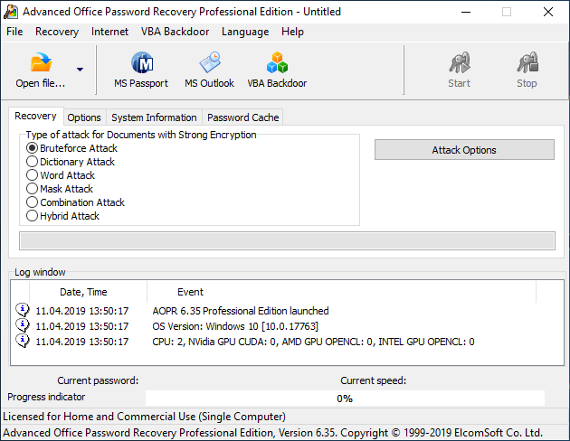 Advanced Office Password Recovery | Elcomsoft .