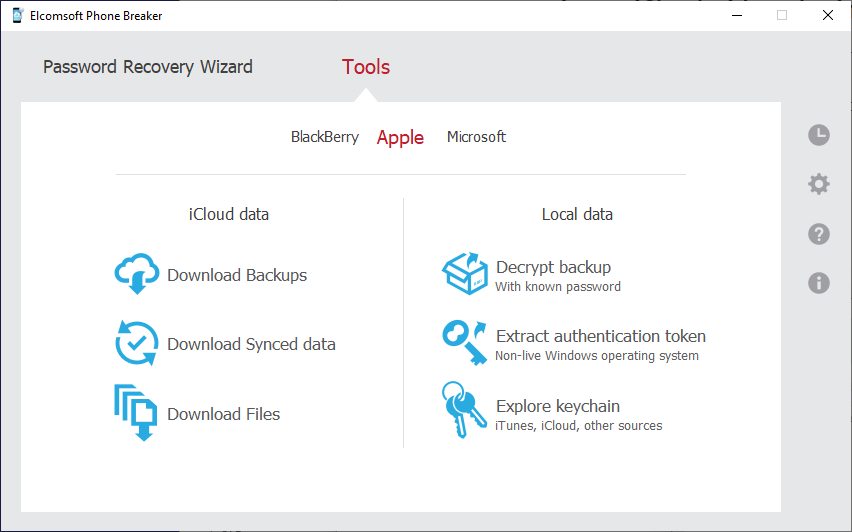 Logical and cloud extraction of iOS devices with keychain access quick Screen Shot